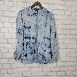 FDJ vintage acid wash button down